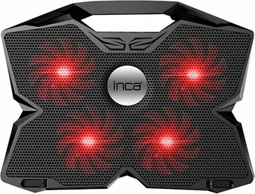 Inca INC-3280 3 Tutacaklı 4 Fanlı Led Işık 11''-17'' Led Notebook Soğutucu( Fan Hızı Ayarlama Dümesi)