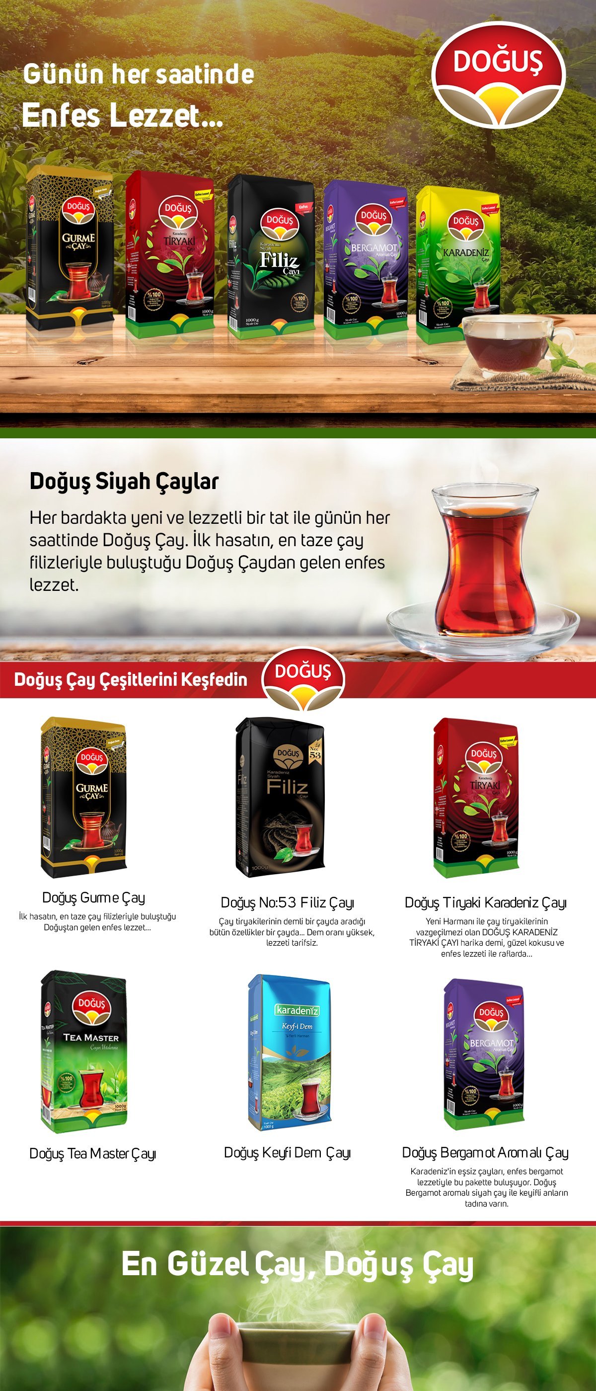 Doğuş Gurme Dökme Siyah Çay 1000 gr