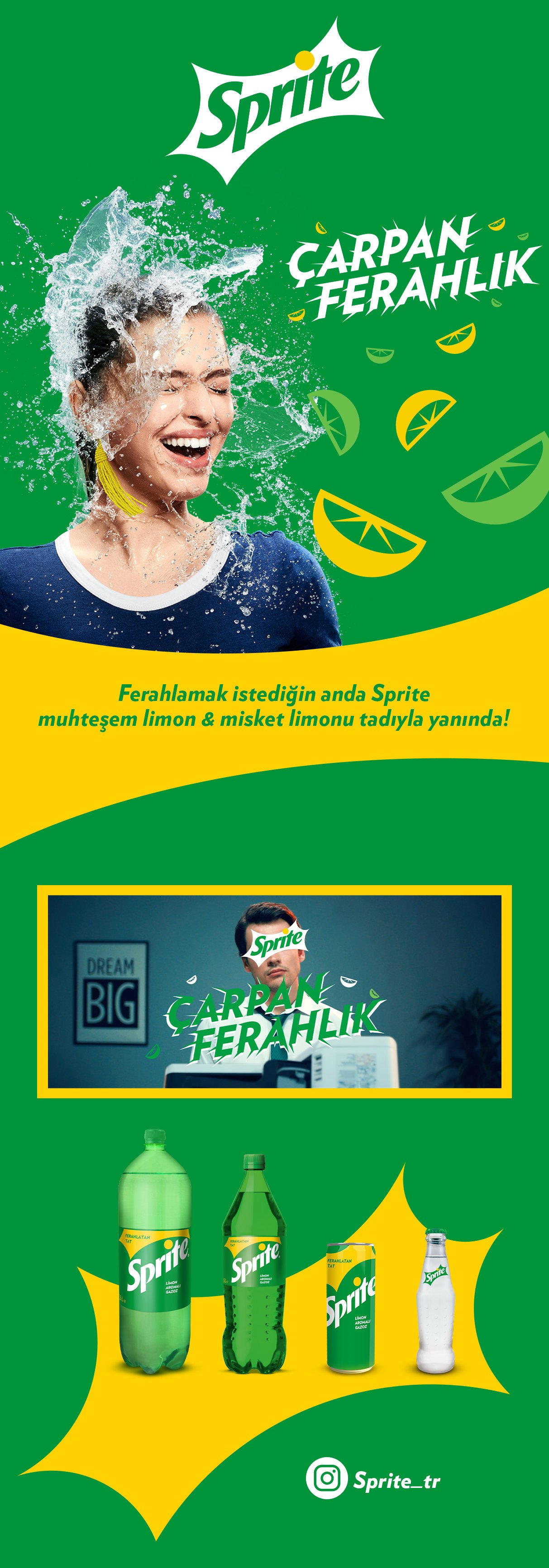 Sprite Limon Aromalı Gazoz Kutu 330 Ml 24'lü Koli