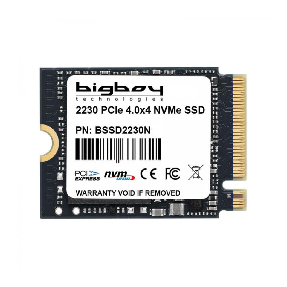 Bigboy 512GB PCIe 4.0 x4 22x30mm M.2 NVMe 5100-2700MB-s Notebook SSD BSSD2230N512G Ssd