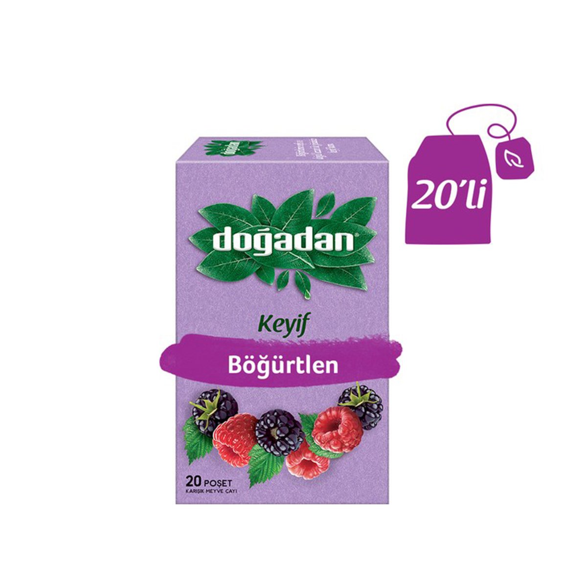 Doğadan Böğürtlen 20'li Poşet Meyve Çayı
