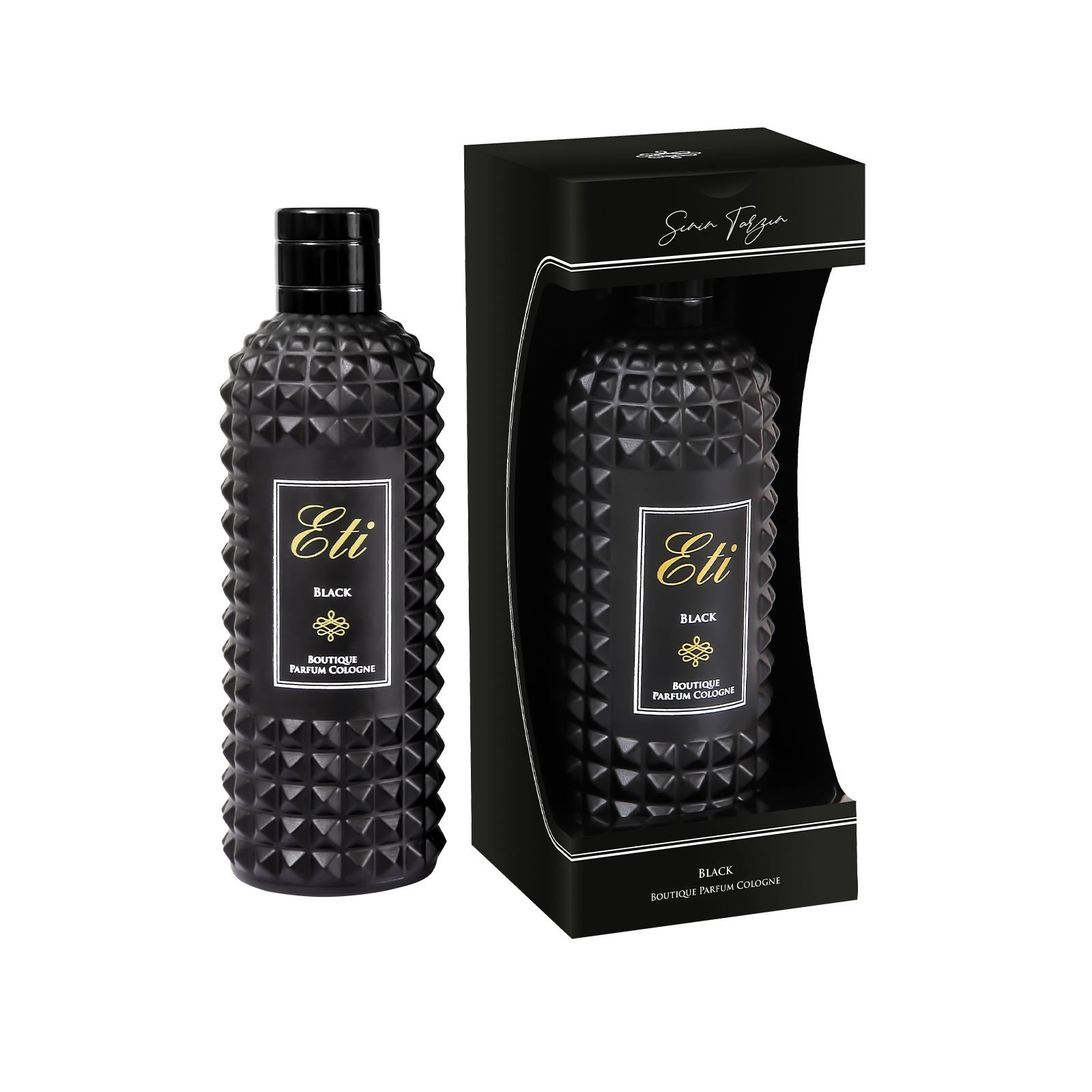 Eti Boutiqua Black Cam Şişe Kutulu 300 ml