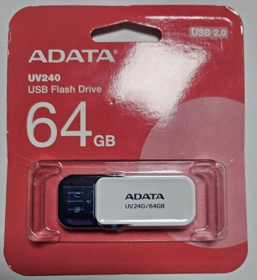 Adata AUV240-64G 64GB USB2.0 Beyaz Flash Bellek