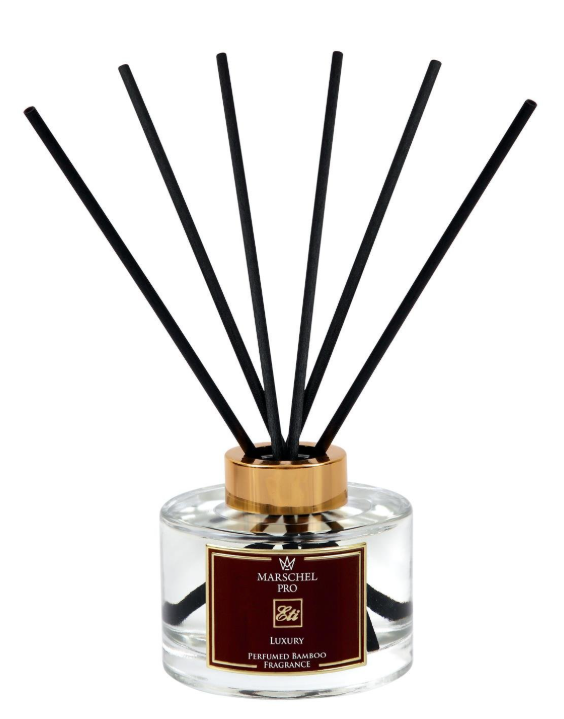 Luxury Bambu Çubuklu Koku Cam Şişe 165 ml