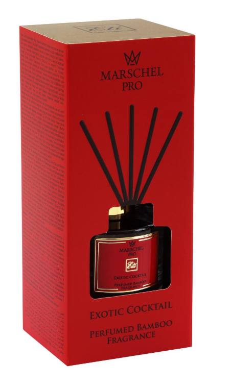 Exotic Cocktail Bambu Çubuklu Koku Cam Şişe 165 ml