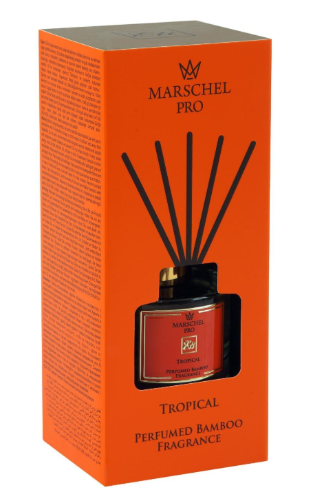 Tropical Bambu Çubuklu Koku Cam Şişe 165 ml