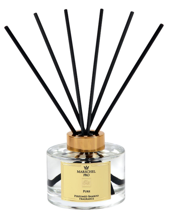 Pure Bambu Çubuklu Koku Cam Şişe 165 ml