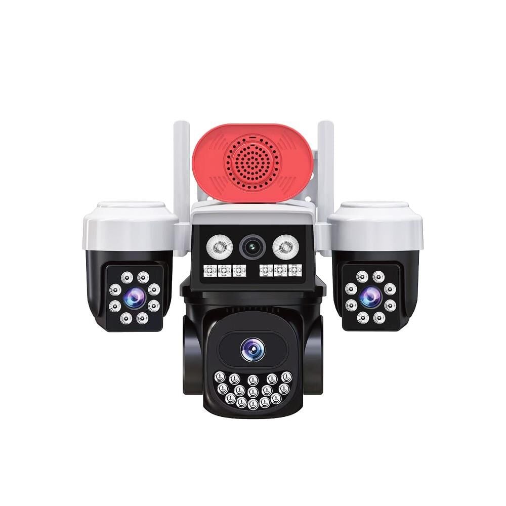 Joysee W3 9Mp 3.6mm 2x2.8mm Üç Kamera 19IR+18Led Wifi PTZ Kamera