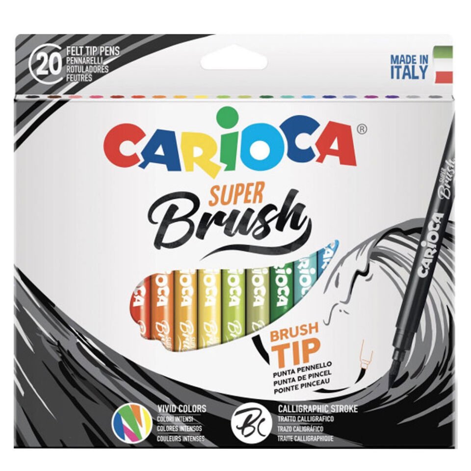Carioca Super Brush Keçeli Boya Kalemi 20 Li
