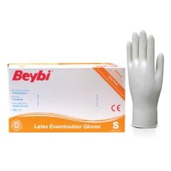 Beybi 100 Adet S Boy Pudralı Lateks Eldiven