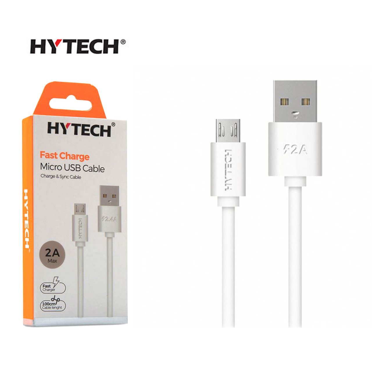 Hytech HY-X81 1m 2A Micro Usb Beyaz Şarj Kablosu