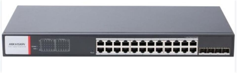 Hikvision DS-3T1528HP-SI-24P4F 24Port GE +4Sfp 480W Yönetilebilir Gigabit Switch