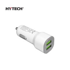 Hytech HY-X40 3.4A Hızlı Şarj 2 USB Beyaz Araç Şarj Cihazı