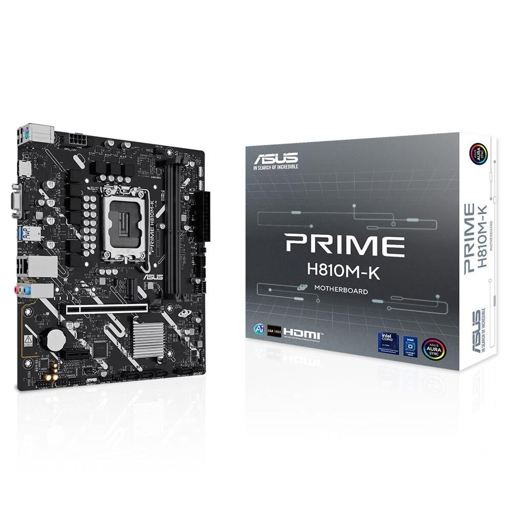 Asus Prime H810M-K 6400MHz DDR5 Soket LGA1851 M.2 HDMI VGA mATX Anakart