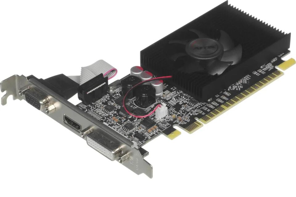 Afox Geforce Gt610 2gb Ddr3 64bit AF610-2048D3L6 DVI HDMI VGA LP Single Fan Ekran Kartı