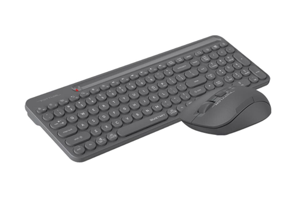 A4 Tech FG3300 Air2 2.4G Gri Q Klavye Fn-Mm Klv+Optik Mouse Sessiz Kablosuz Set