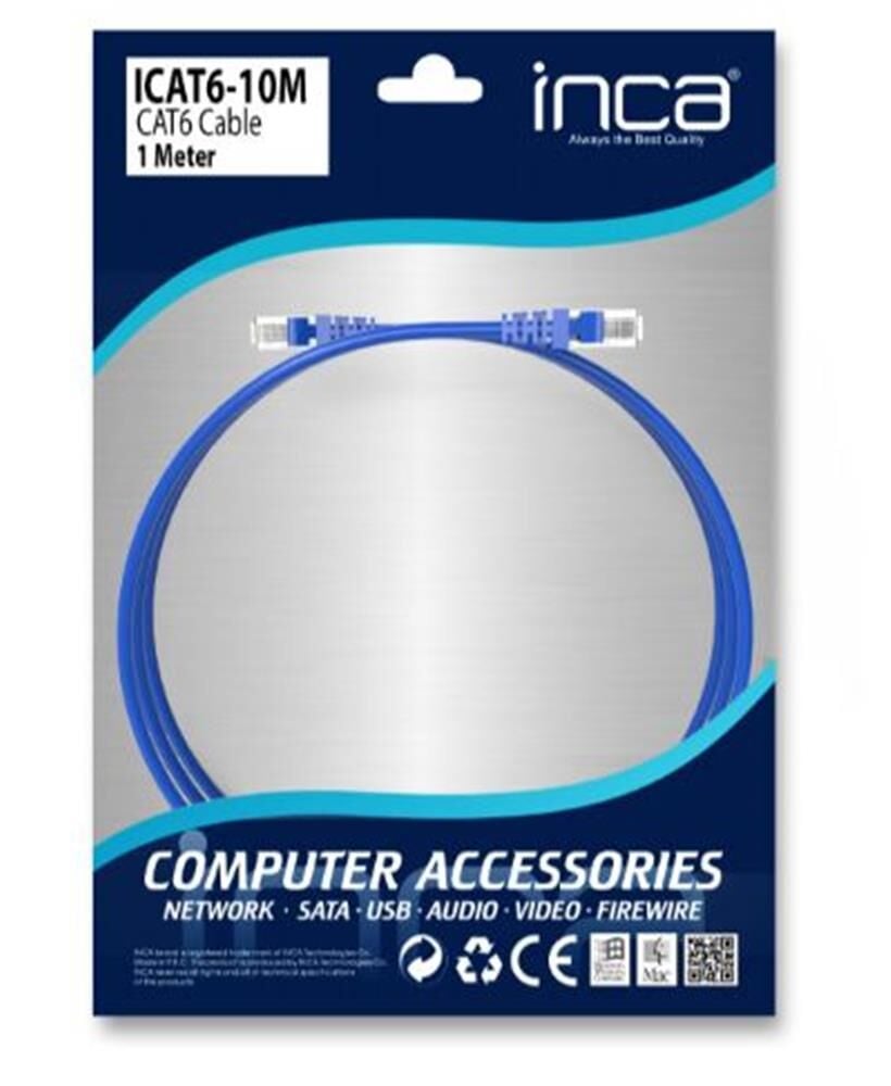 INCA ICAT6-10M 1  Metre Gri Kablo