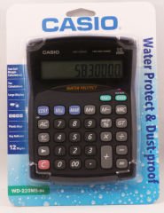 Casio WD-220MS-BU 12 Hane Suya-Toza Dayanıklı Masa Üstü Hesap Makinesi