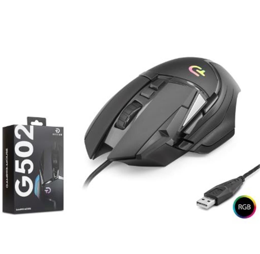 GOOD PRO G502 RGB Gaming Mouse 7200 DPI 6 Tuş 1000Hz Siyah