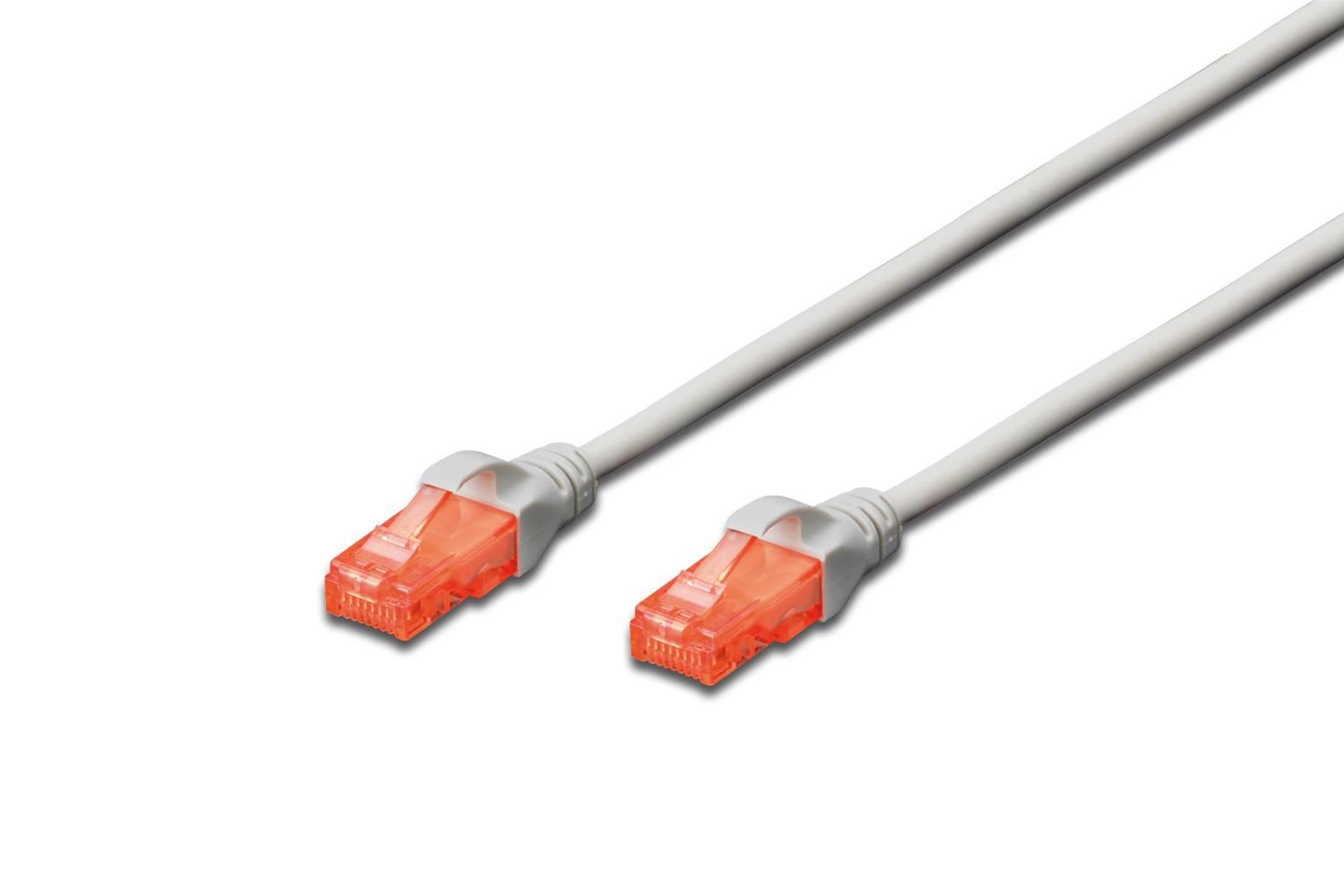 Beek CAT.6A İnce Tip Patch Kablo, U-UTP, 0.5 metre, AWG 28, Gri Renk, LSZH