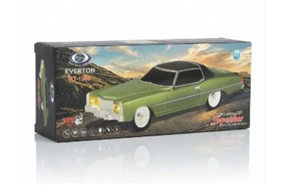 EVERTON RT-1966 Yeşil Arabalı  Bluetooth Fm-Usb-Tf-Aux Şarjlı Nostaljik Radyo