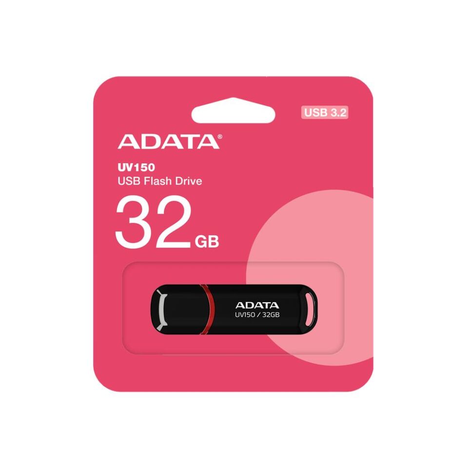 ADATA UV150-32GB USB3.2 Gen1 Black Flash Bellek