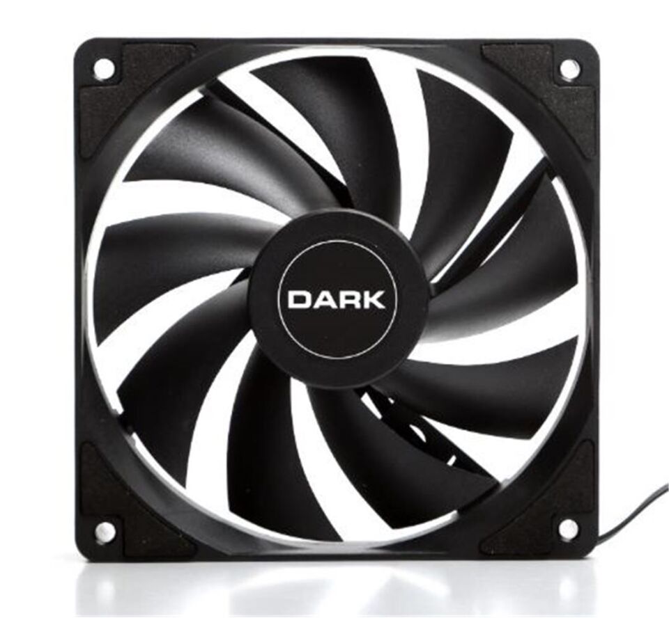 Dark''DKCCF123R''12cm  1200 RPM, 36 CFM, Güçlü Soğutma Sessiz Siyah Kasa Fanı