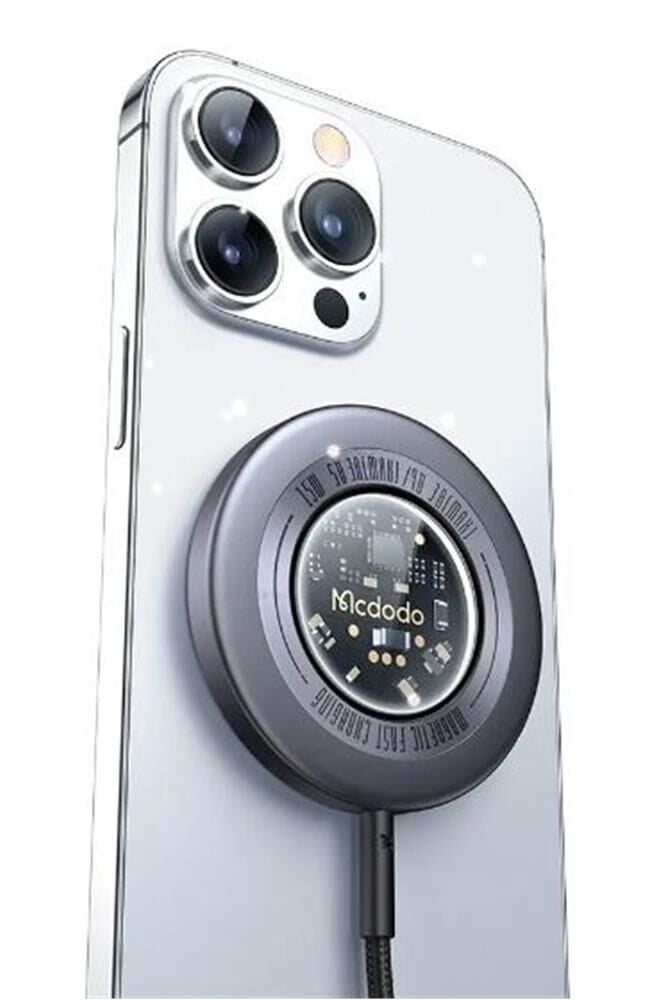 MCDODO CH-2330 15 W MagSafe Hızlı Şarj Cihazı - Koyu Gri