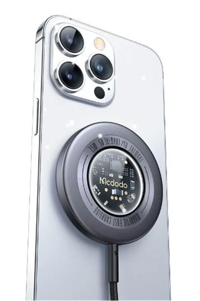 MCDODO CH-2330 15 W MagSafe Hızlı Şarj Cihazı - Koyu Gri