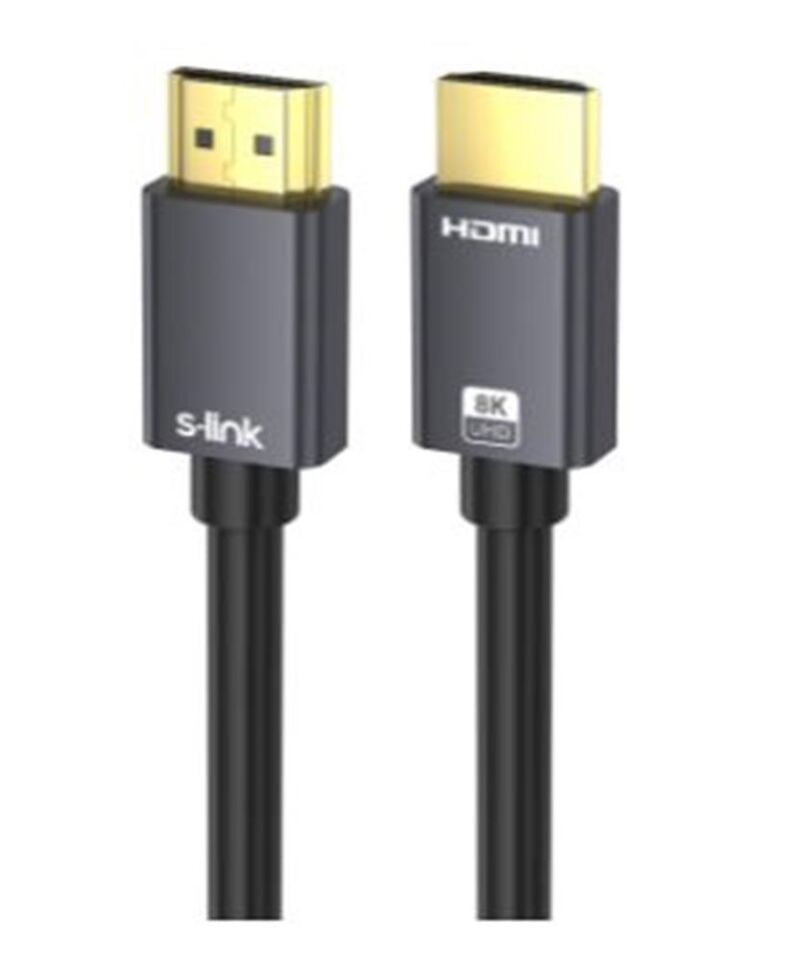 S-link SL-HM8K010 HDMI TO HDMI 10m v2.1 8K60 HZ 4K 120HZ Kablo