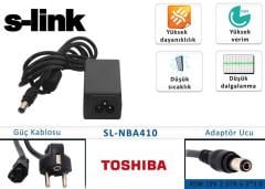 S-link sl-nba410 45W 19V 2.37A 6.3-3.0 Toshıba Notebook Adaptörü