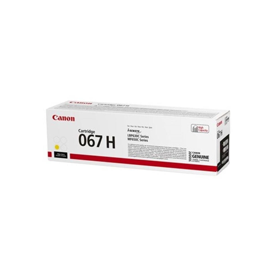 Canon CRG-067H Y Yüksek Kapasiteli Sarı Toner 2.350 Sayfa MF65X