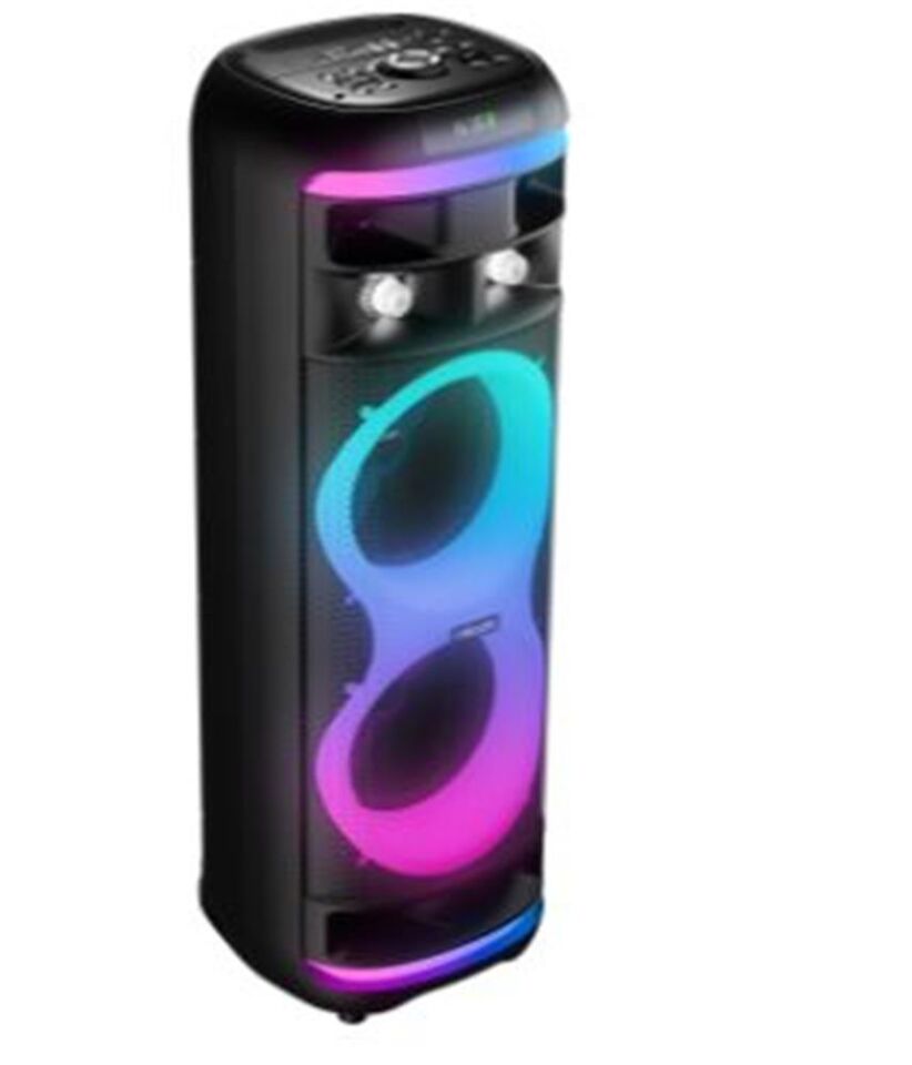 Mikado MD-64BT 60W 1 Adet Kablosuz Mikrofonlu USB+TF+TWS+AUX+BT Destekli Siyah Ses Sistemi