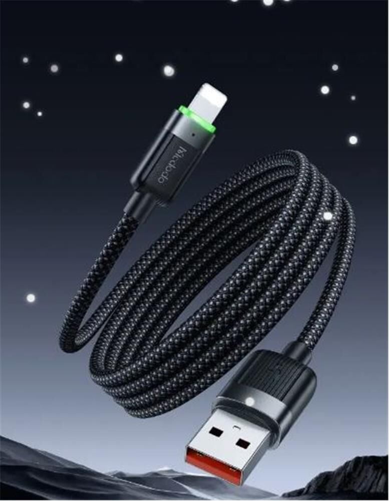 MCDODO CA-6000 USB-A TO LİGHTNİNG 3A MANYETİK SARILABİLİR KABLO 1.2 M