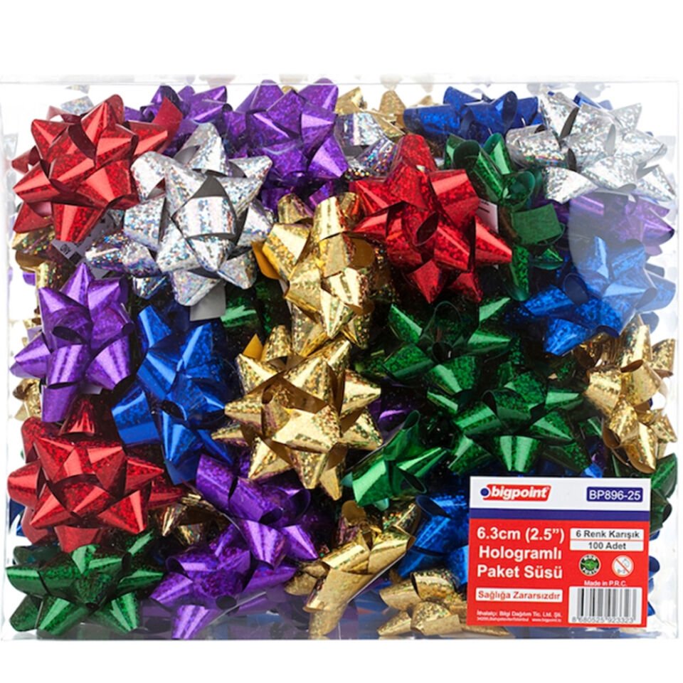 Bigpoint Paket Süsü Hologram 2.5'' 100 LÜ BP896-25