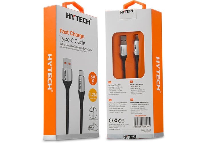 Hytech HY-X350 3A iPhone Lightning 1,2m Gold Şarj Kablosu