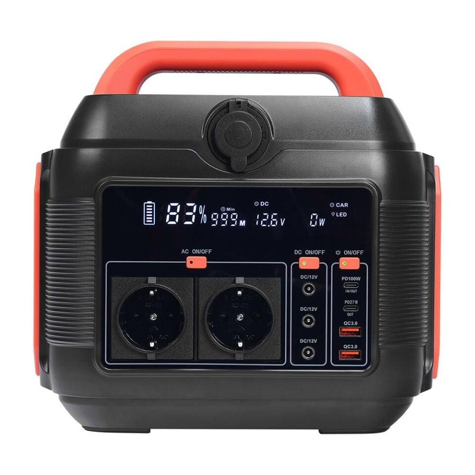 S-link OPS600 600W 160.000mAh 576Wh LED Lambalı Saf Sinüs Multi-Output LCD Taşınabilir Güç Kaynağı