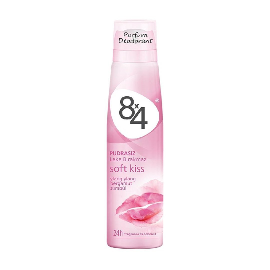 8x4 Soft Kiss Deodorant Sprey Kadın 150 ml