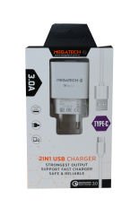 Megatech CC01 5v-3.0A Ev Şarj+Type-c Kablo Hızlı Şarj
