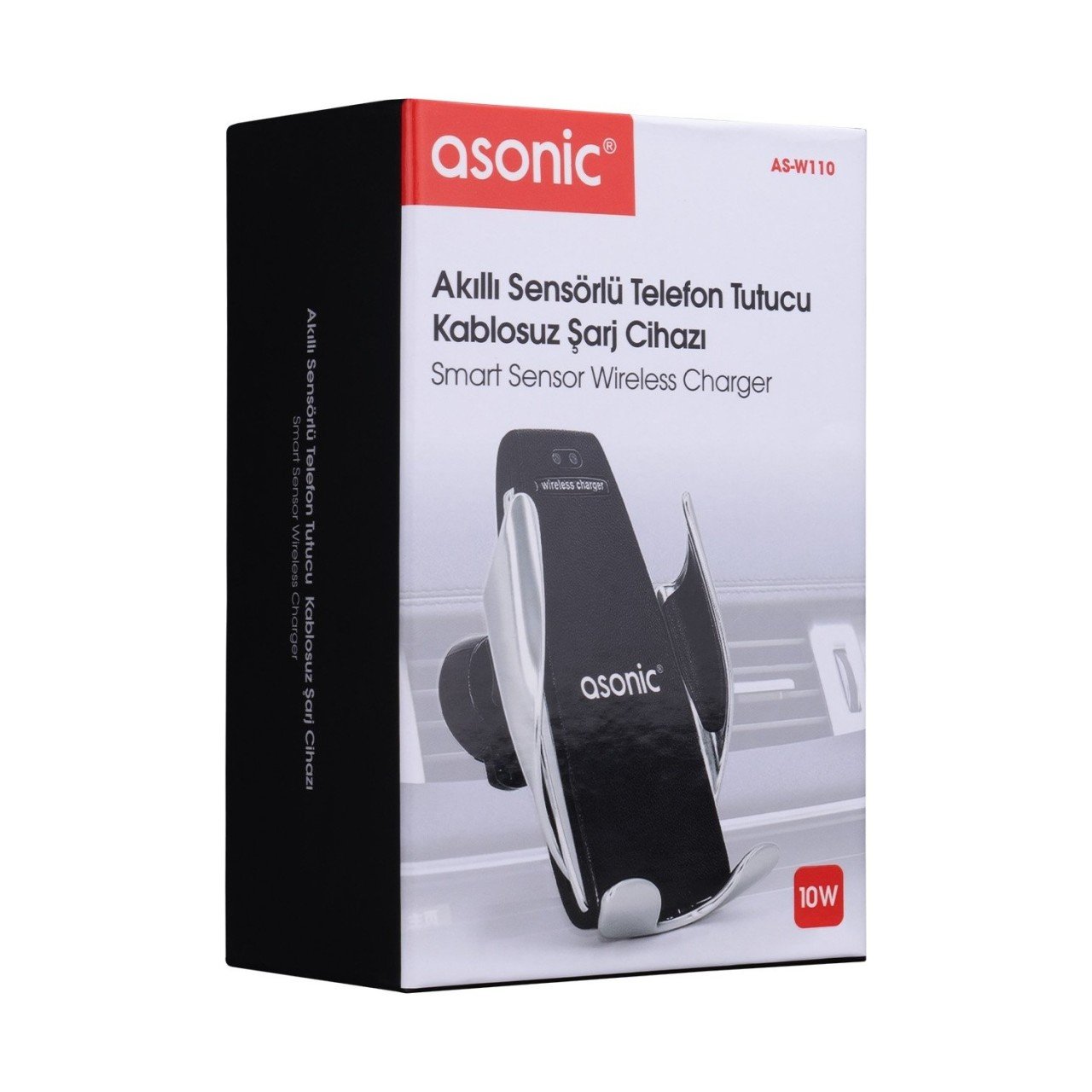 Asonic AS-W110 10W Sensörlü Telefon Tutucu Kablosuz Şarj Cihazı