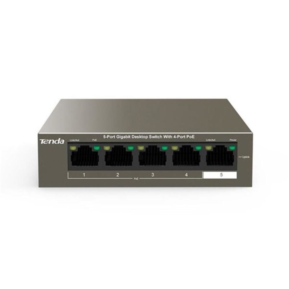 Tenda TEG1105P-4-63W 5 Portlu Tak Çalıştır Desktop SwitcH