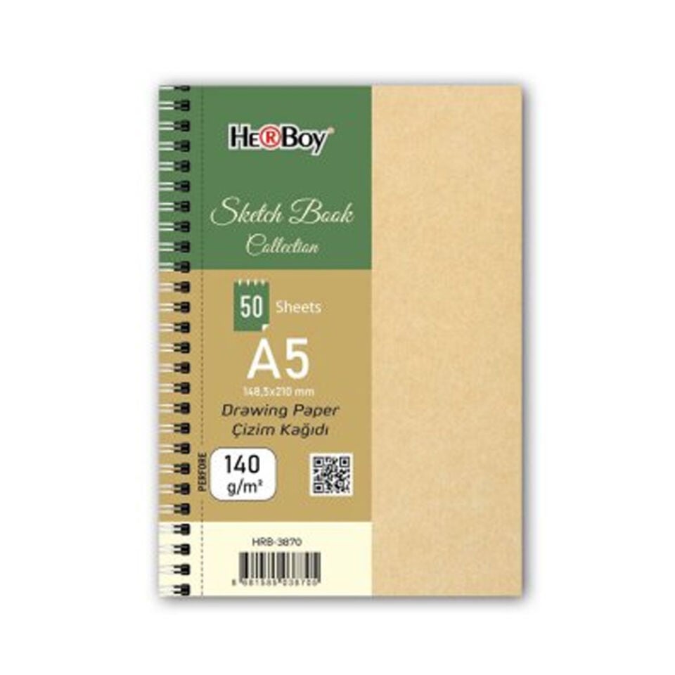 Herboy A5 140 Gr 50 YP Sketchbook Collection