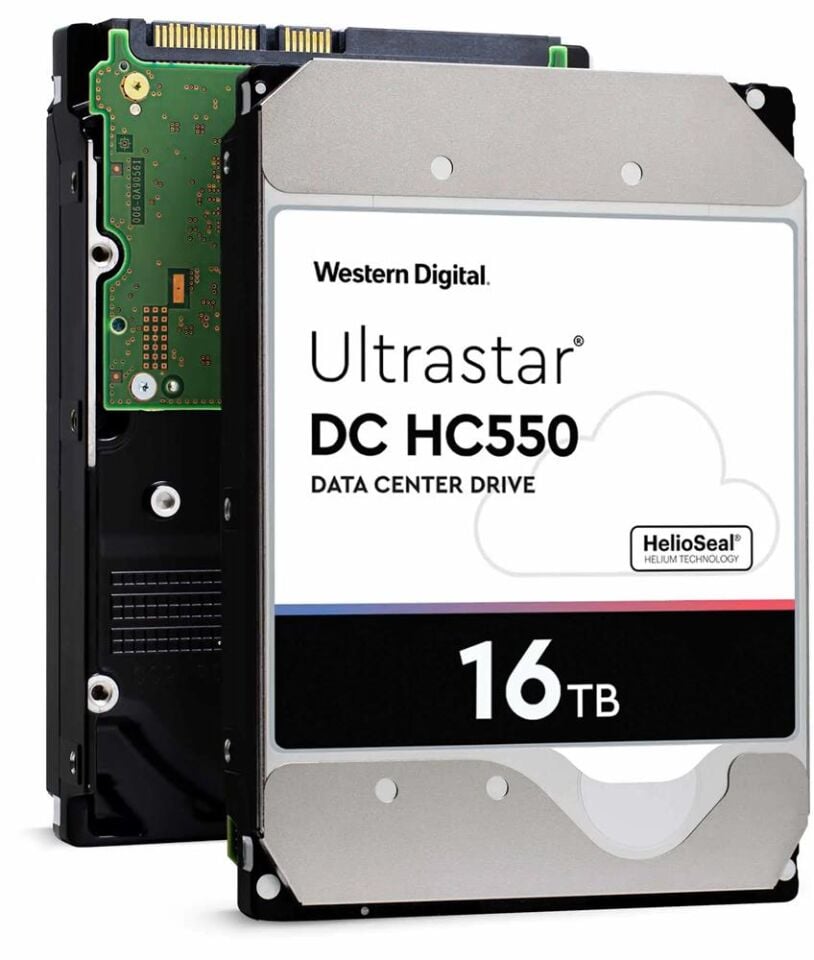 Wd 16TB Ultrastar Enterprise WUH721816ALE614 512MB 7200RPM Data Center 7-24 Nas Hard Disk