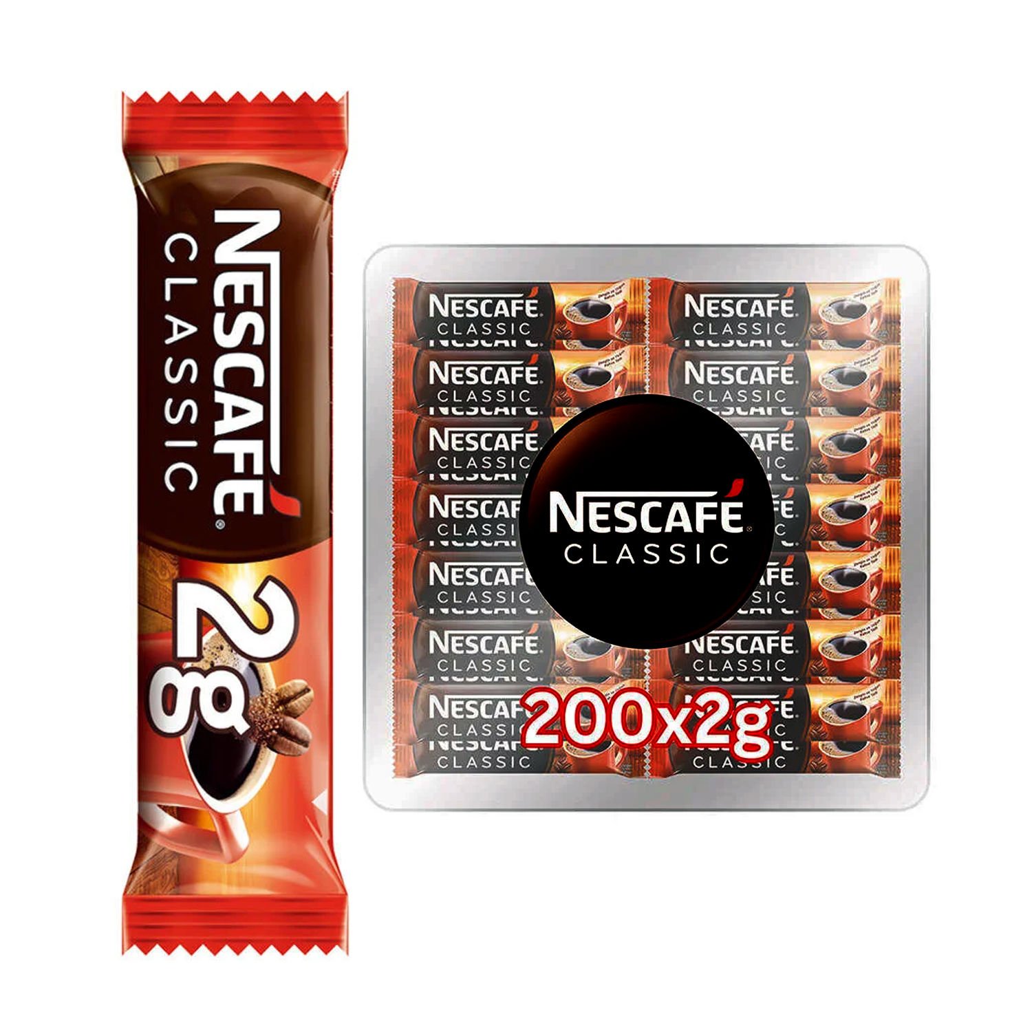 Nescafe Classic Stick Kahve 2 gr 200'lü Paket