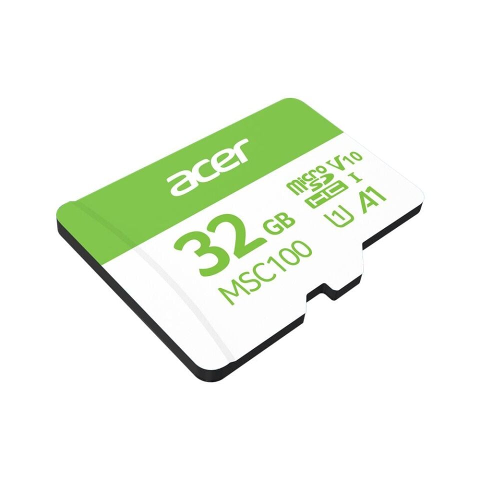 Acer MSC100 32GB microSD U1 V10 A1 Aksiyon Kamera & Güvenlik Kamerası Uyumlu