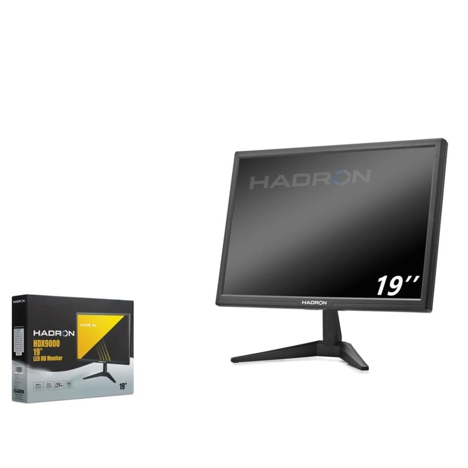 Hadron Hdx9000 19'' Led HD Monitör HDMI + VGA 75HZ 1440X900 Panel Siyah
