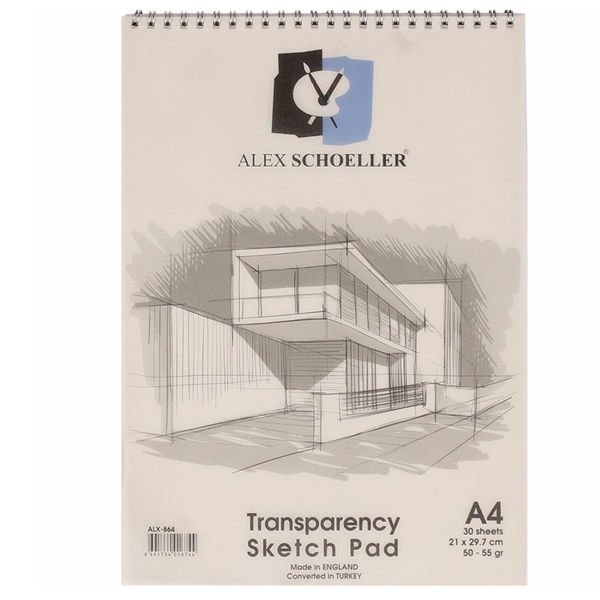 Alex Schoeller Aydınger Defter Eskiz Spiralli 30 YP A4 50/55 GR ALX-864