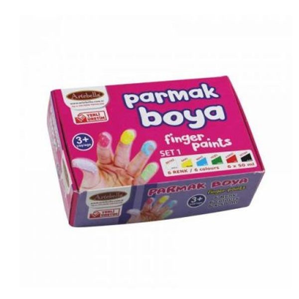 Artebella Parmak Boya 6'lı Set-01 50 CC Abs50050