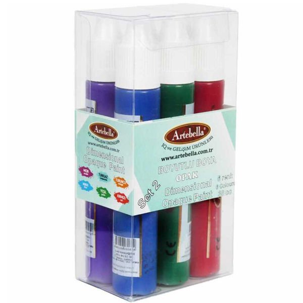 Artebella Boyutlu Boya Opak 30 CC 6'lı Set 2