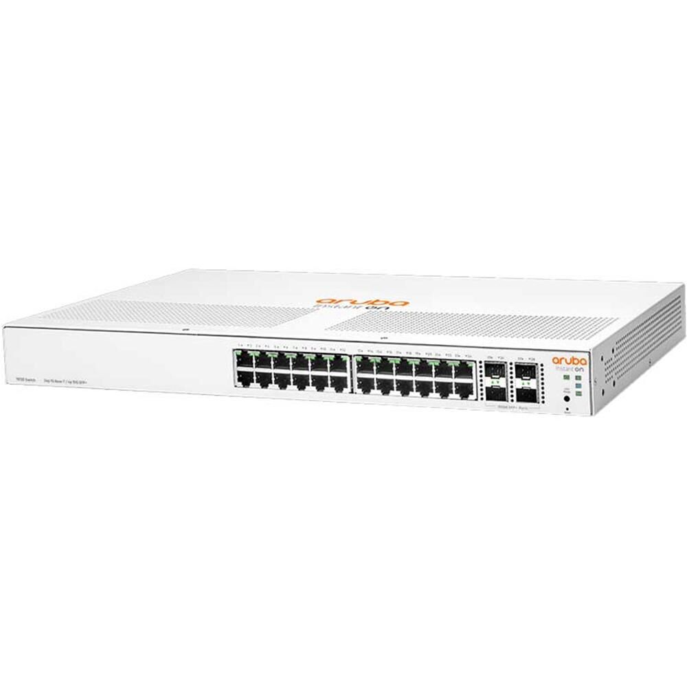 HPE Aruba 1830 24G 2SFP Web Yönetilebilir (JL812A) 24 port 10-100-1000 + 2 port SFP
